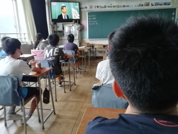 １学期終業式の写真