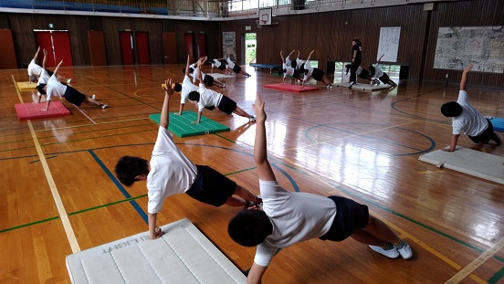 運動会練習開始の写真