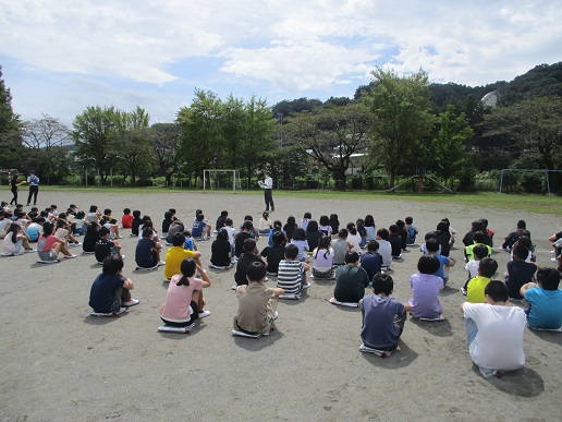 命を守る学習　不審者対応訓練の写真