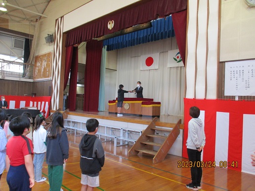 令和４年度が修了。保護者・地域の皆様、ご支援ありがとうございました。の写真