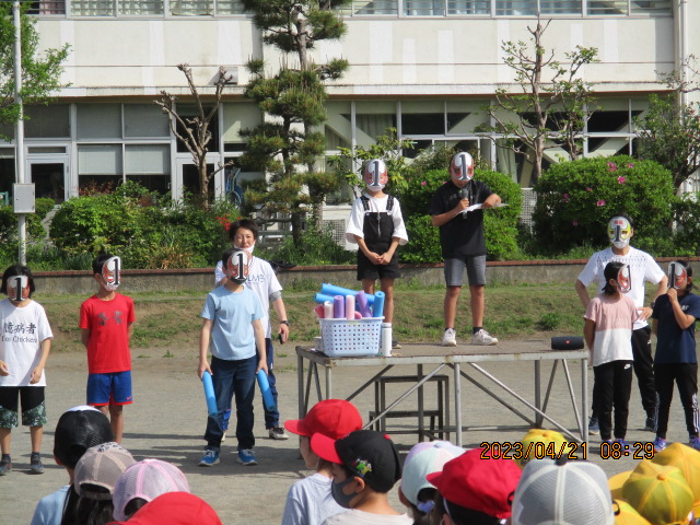 一の谷レンジャー登場！　～今年も委員会活動がスタート！～の写真